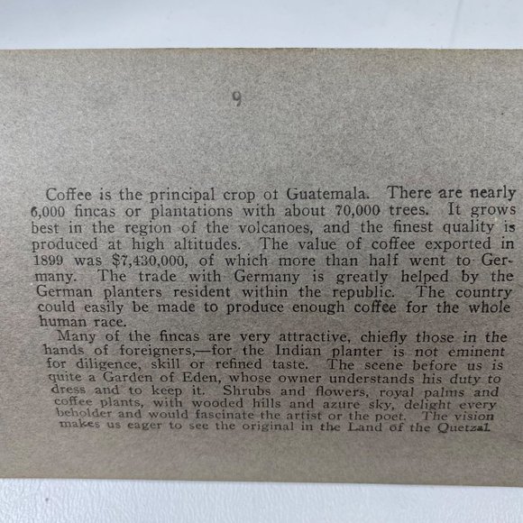 Antique 1905 Stereoview Photo Card Women Children Coffee FINA Guatemala C. A. - Picture 6 of 7